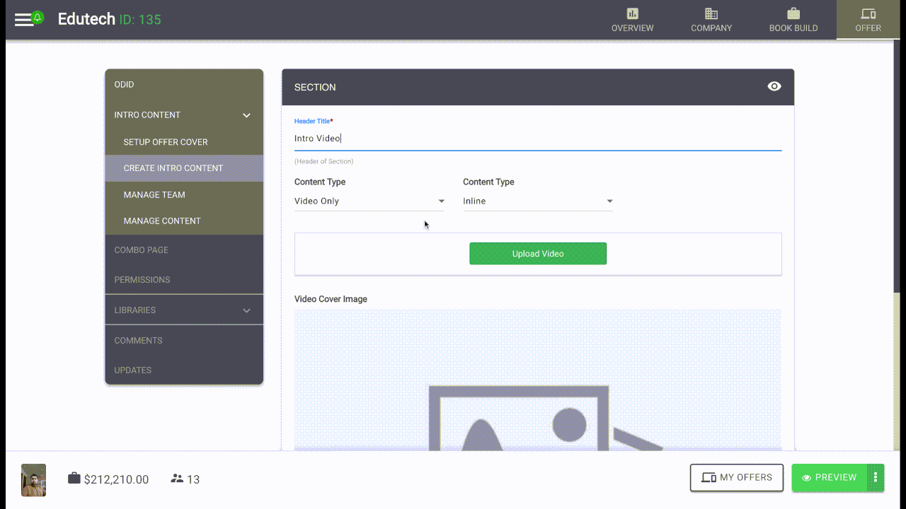 Adding Video Section in Campaigner